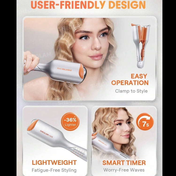 فرکننده مو ساحلی شیگلم (SHEGLAM Sheglam Beach Babe Hair Waver) عمده